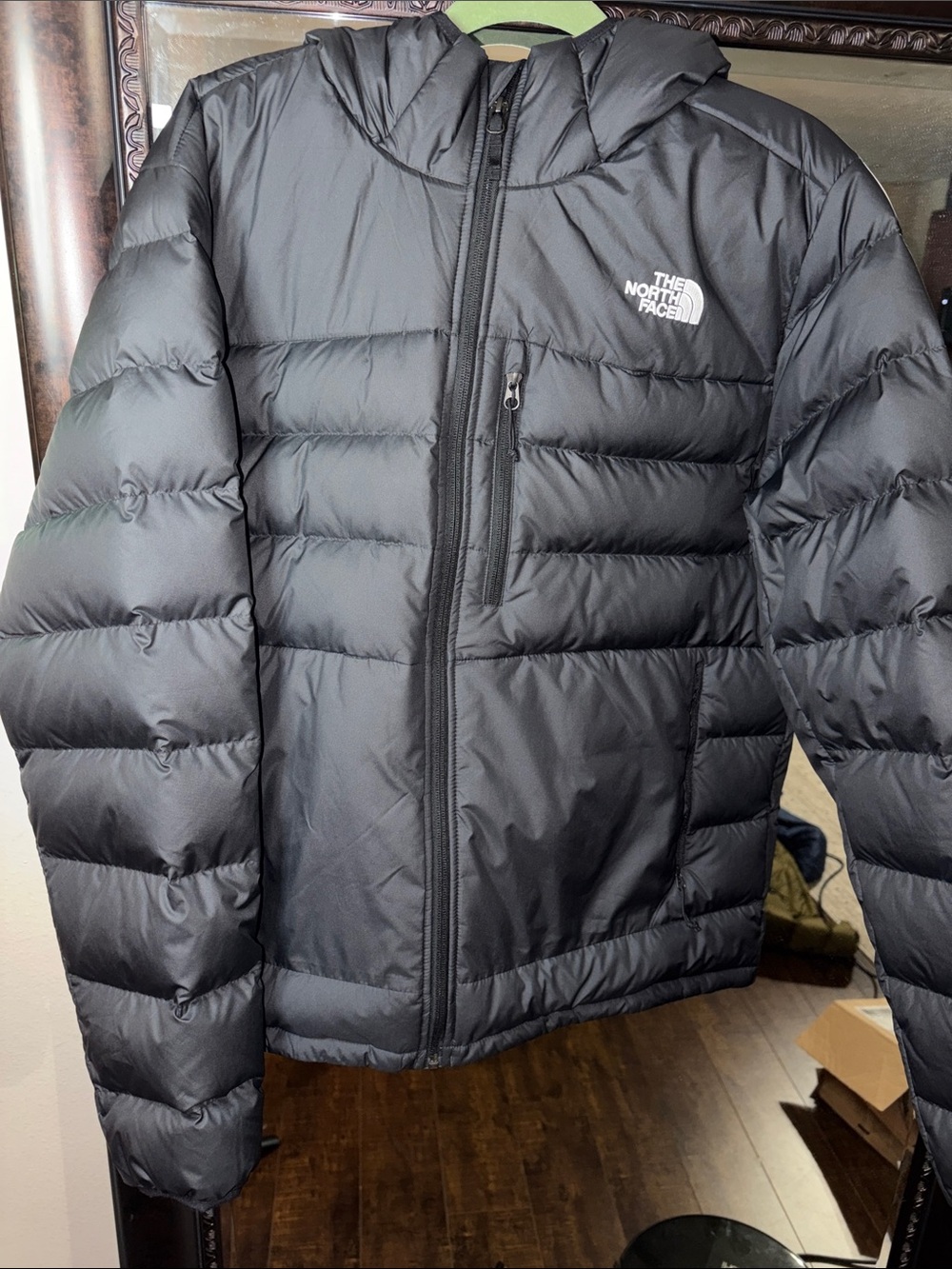 The North Face Men's Black Hooded Puffer Jacket